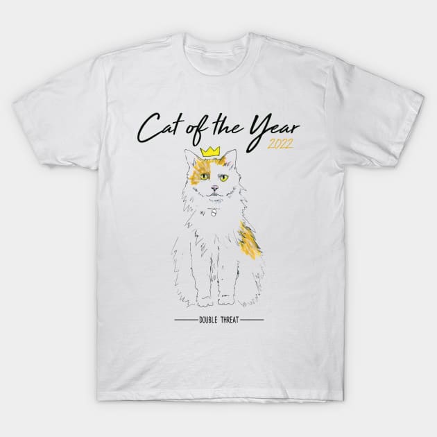 Cat of the Year 2022 Taco T-Shirt by DOUBLE THREAT